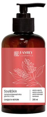 Изображение товара Крем для рук и тела Family Cosmetics soul&skin парфюмированный сандал и нероли, 285 мл