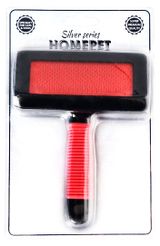 Изображение товара Пуходерка пластиковая HOMEPET silver series 15,5 см х 11,5 см, размер M