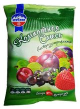 Изображение товара Фруктово-ягодная смесь Компотная Ice Star клубника вишня слива черная смородина крыжовник замороженная, 400 г