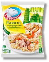 Изображение товара Овощная смесь Ризотто Италия «4 Сезона» Итальянское блюдо с морепродуктами замороженная, 600 г