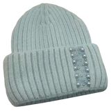 Изображение товара Шапка женская Sabedoria с отворотом светло-голубая one size