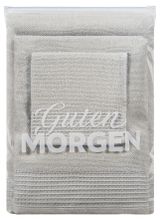 Изображение товара Набор махровых полотенец Guten Morgen серый, 3 шт
