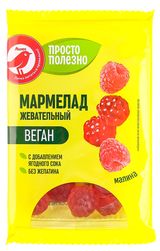 Изображение товара Мармелад жевательный АШАН Красная птица со вкусом малины, 240 г