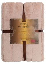 Изображение товара Плед Texrepublic искусственный мех кролик розовый, 200х220 см