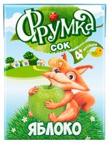 Изображение товара Сок «Фрумка» яблочный осветленный с 4 мес., 200 мл