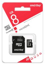 Изображение товара Карта памяти SmartBuy micro SDHC 8Гб