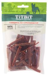 Изображение товара Лакомство для собак TiTBiT говядина по-строгановски, 80 г