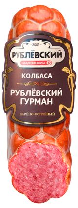 Изображение товара Колбаса варено-копченая «Рублёвский» Сервелат Гурман, ~ 0,5 кг