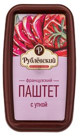 Изображение товара Паштет «Рублёвский» Французский с уткой охлажденный, 175 г