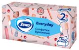 Изображение товара Салфетки бумажные в коробке Zewa Everyday 2 слоя, 100 шт