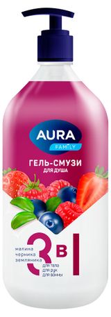 Изображение товара Гель для душа Aura Ягоды, 1 л