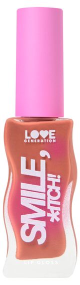 Изображение товара Блеск для губ Love generation Smile, *itch! Глянцевый тон 03, коричнево-бежевый, 10 мл