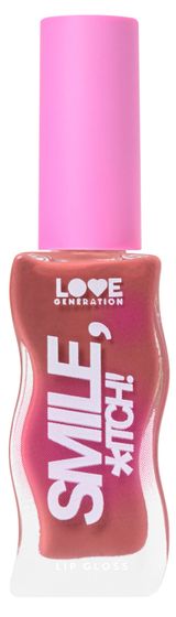 Изображение товара Блеск для губ Love generation Smile, *itch! Глянцевый тон 04 сливово-коричневый, 10 мл