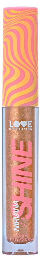 Изображение товара Жидкие тени для век Love generation Nirvana сияющие высокопигментированные оттенки тон 03 золотистый, 2,8 мл