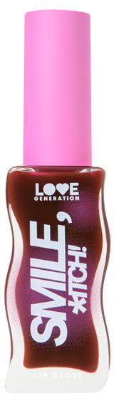 Изображение товара Блеск для губ Love generation Smile, *itch! Глянцевый тон 10 винный , 10 мл