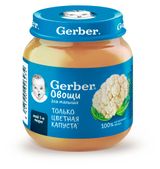 Изображение товара Пюре овощное Gerber Цветная капуста с 4 мес., 125 г