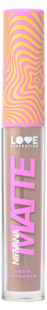 Изображение товара Жидкие тени для век Love generation Nirvana матовые высокопигментированные оттенки тон 01 светло-коричневый, 3 мл