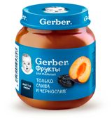 Изображение товара Пюре фруктовое Gerber Слива и чернослив с 5 мес., 125 г