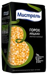 Изображение товара Горох желтый «Мистраль» шлифованный колотый, 500 г