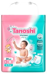 Изображение товара Трусики-подгузники для детей Tanoshi M (6-11 кг), 24 шт