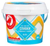 Изображение товара Сливки сгущенные АШАН Красная птица отборные с сахаром ведерко 19% ГОСТ БЗМЖ, 400 г