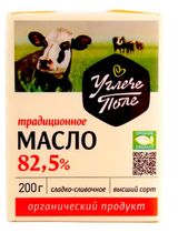 Изображение товара Масло сладко-сливочное «Углече Поле» Традиционное organic 82,5% БЗМЖ, 200 г