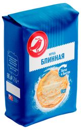 Изображение товара Мука блинная АШАН Красная птица высшего сорта, 1 кг