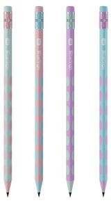 Изображение товара Карандаш чернографитный Berlingo Haze HB пластиковый с ластиком, 1 шт в ассортименте