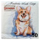 Изображение товара Салфетки одноразовые бумажные Garmonia Корги 1 слой, 24х24 см, 50 л