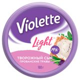 Изображение товара Сыр творожный Violette Light Прованские травы 60% БЗМЖ, 160 г