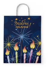 Изображение товара Пакет подарочный «ПЗБМ» Фейерверк, 45х35х15 см в ассортименте