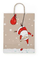 Изображение товара Пакет подарочный «ПЗБМ» Зимний, 45х35х15 см в ассортименте