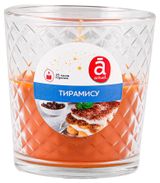 Изображение товара Свеча ароматическая Actuel Тирамису двухцветная в стакане, 8,5 см