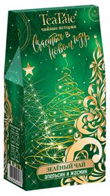 Изображение товара Чай зеленый TeaTale Счастья в Новом Году с ароматом апельсина и жасмина, 100 г