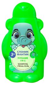 Изображение товара Гель для купания детский «ФитоПупс» 3в1 слоник, 450 мл