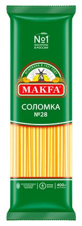 Изображение товара Макаронные изделия Makfa Соломка №28 вермишель, 400 г