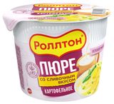 Изображение товара Пюре картофельное «Роллтон» со сливочным вкусом, 40 г