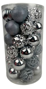 Изображение товара Набор елочных шаров Actuel серебряные, 37 шт