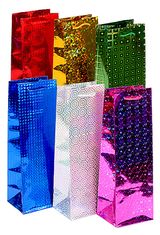 Изображение товара Пакет подарочный Grand Gift под бутылку, 33х10х9 см, 1 шт, в ассортименте