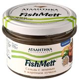 Изображение товара Сельдь тихоокеанская слабосоленая рубленая «Атлантика» с зеленью и жареным лучком, 170 г