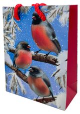 Изображение товара Пакет подарочный Centrum Снегири 11х14 см, 1 шт в ассортименте