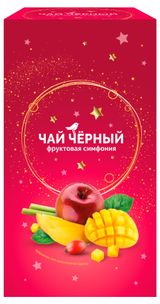 Изображение товара Чай черный «АШАН Красная птица» Фруктовая симфония, 100 г