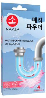Изображение товара Порошок от засоров в трубах Namza, 4 шт х 30 г