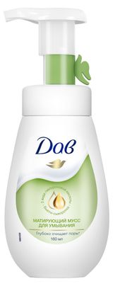 Изображение товара Мусс для умывания «Дав» Матирующий, 160 мл