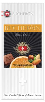 Изображение товара Шоколад горький BUCHERON Blanc Edition с апельсином и орехами, 85 г