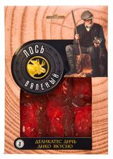 Изображение товара Вяленое мясо Лось вяленый «Деликатес Дичь» мясо нарезка, 100 г