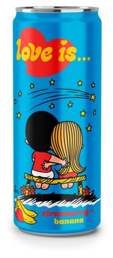 Изображение товара Напиток газированный Love Is Клубника-Банан, 330 мл
