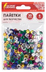 Изображение товара Пайетки «Остров Сокровищ» Классика 6мм, 30 г