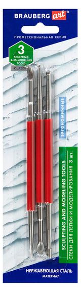 Изображение товара Стеки для лепки и моделирования BRAUBERG, 3 шт