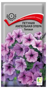 Изображение товара Семена «Поиск» Петуния ампельная Опера Лиловая, 5 шт